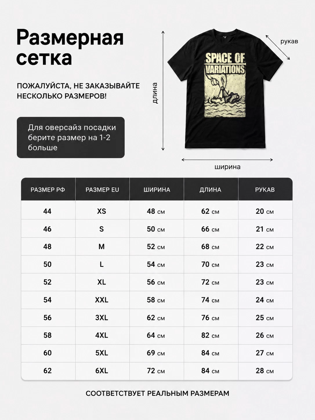 Детали: Футболка Space of variations