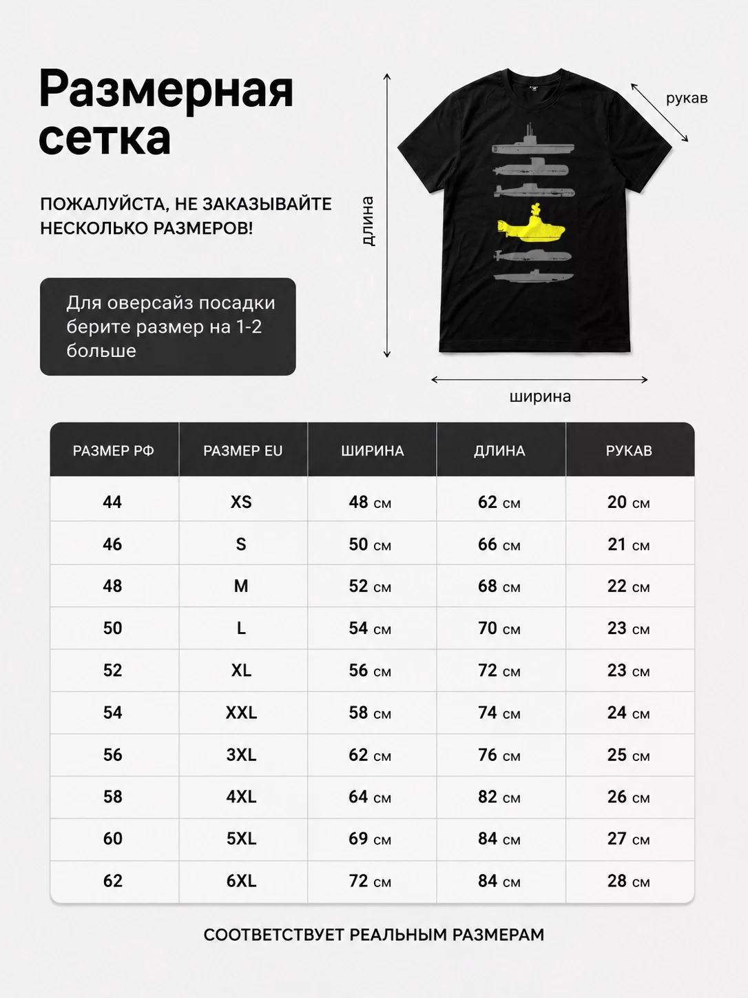 Детали: Футболка Подводные лодки