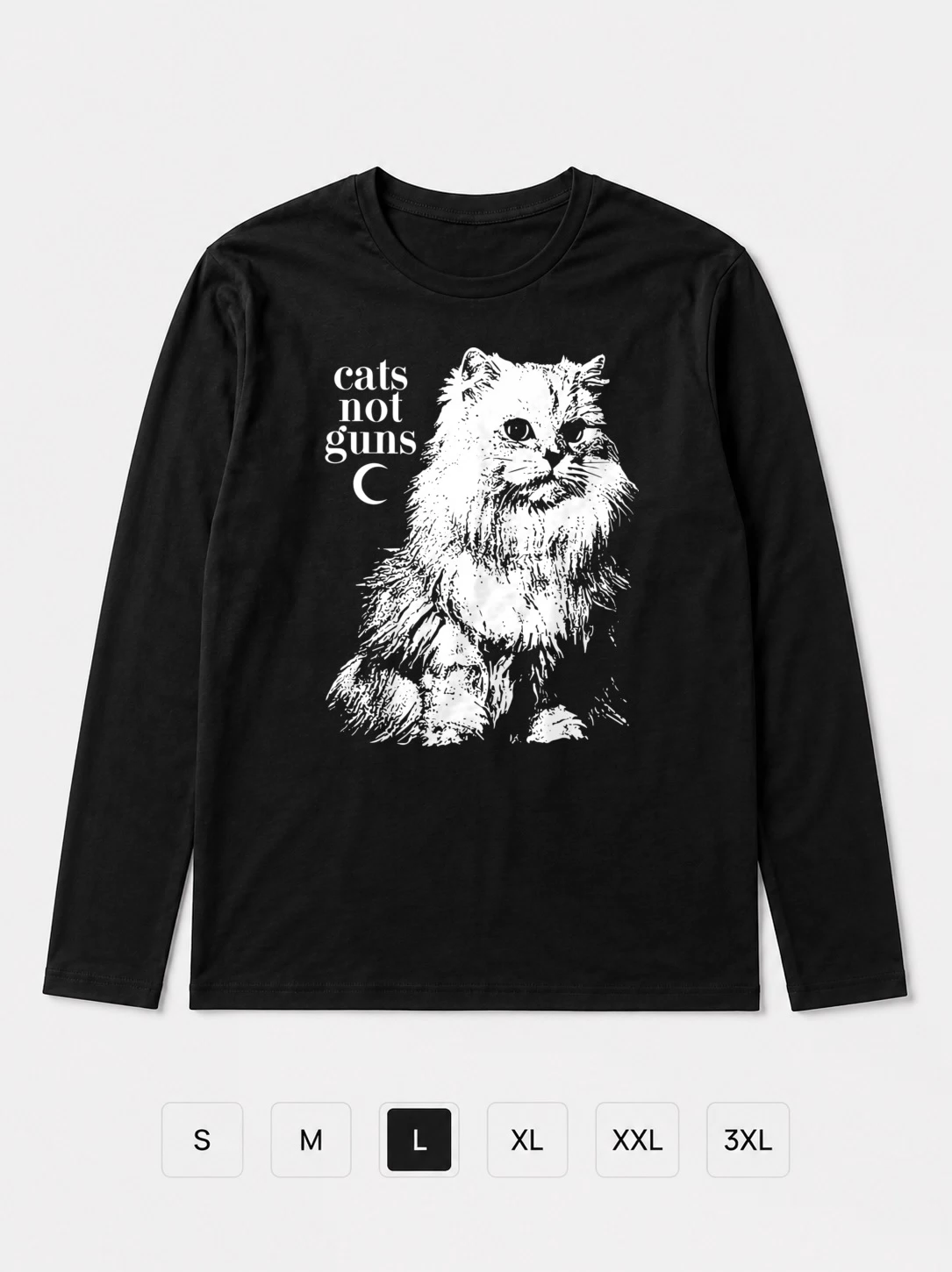 Лонгслив Cats not guns