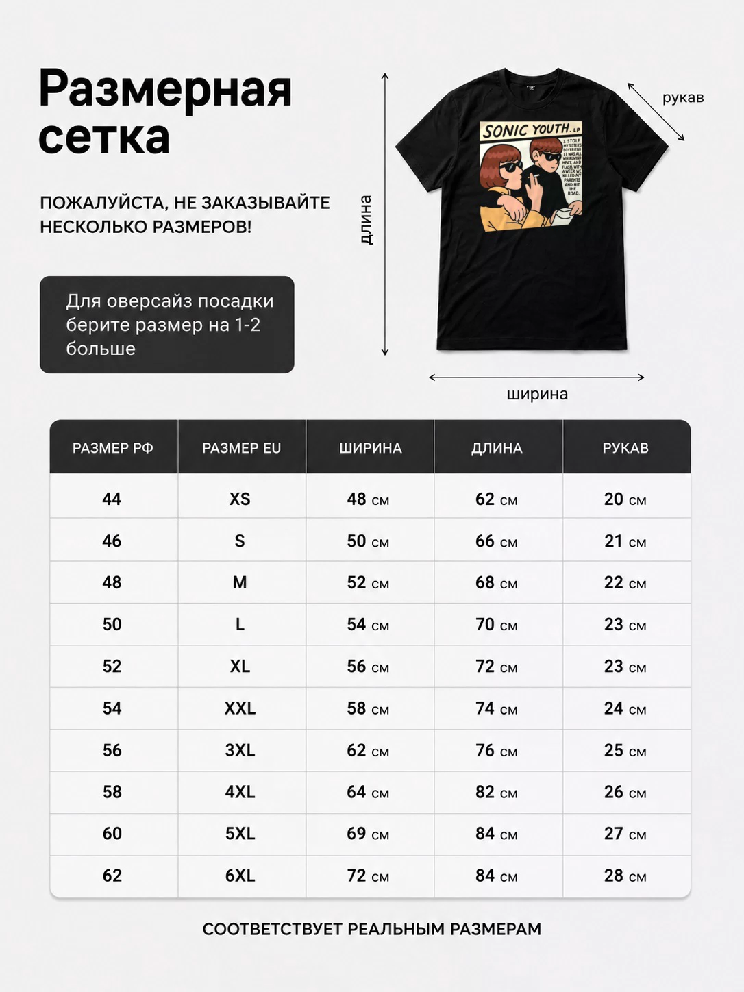 Футболка Sonic Youth прикол