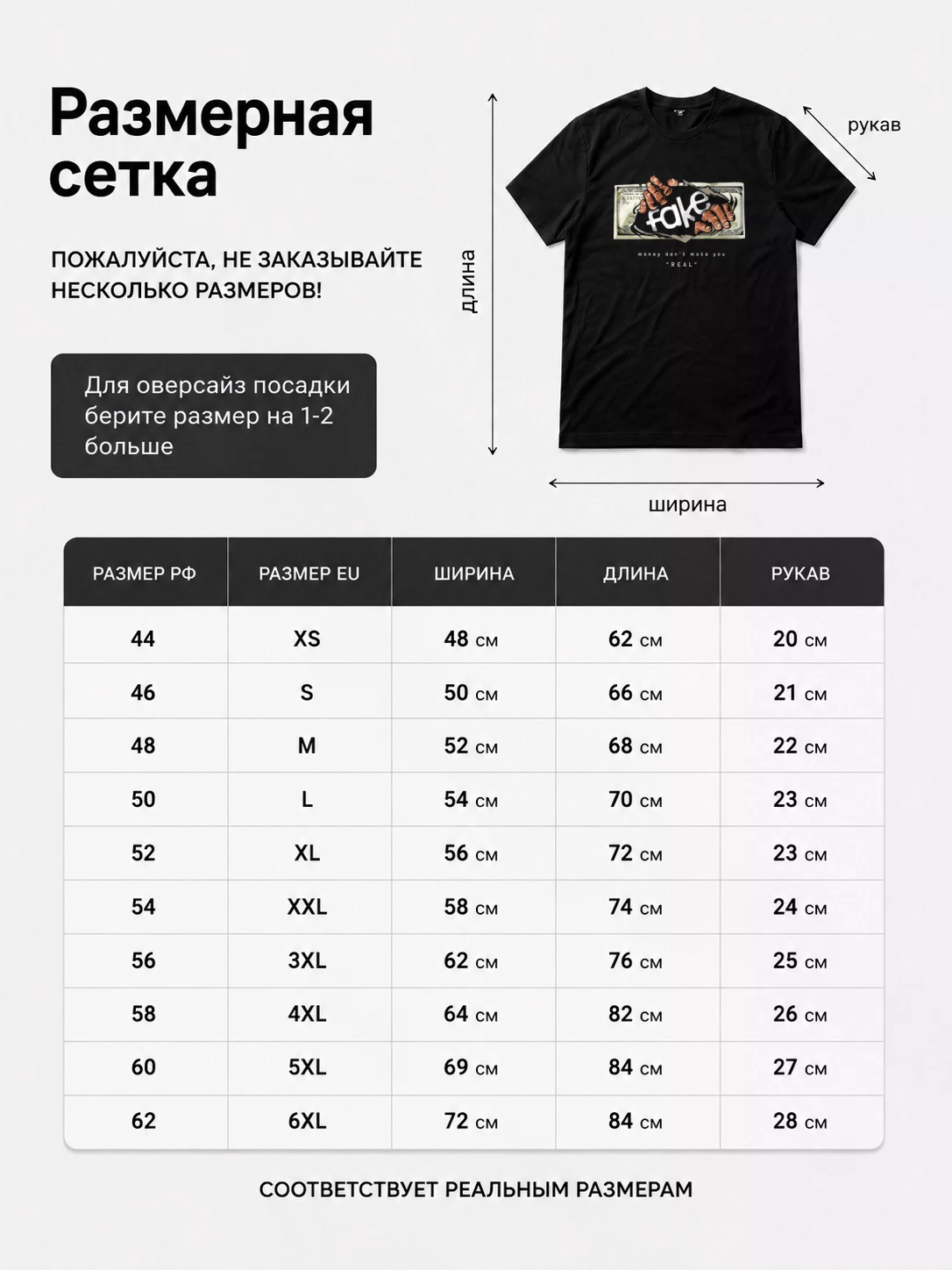 Детали: Футболка Подделка, Fake