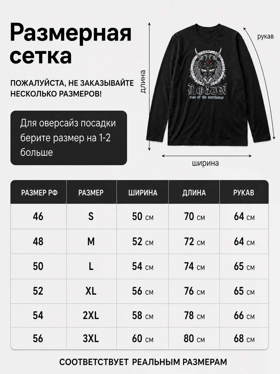 Лонгслив Rise of the northstar