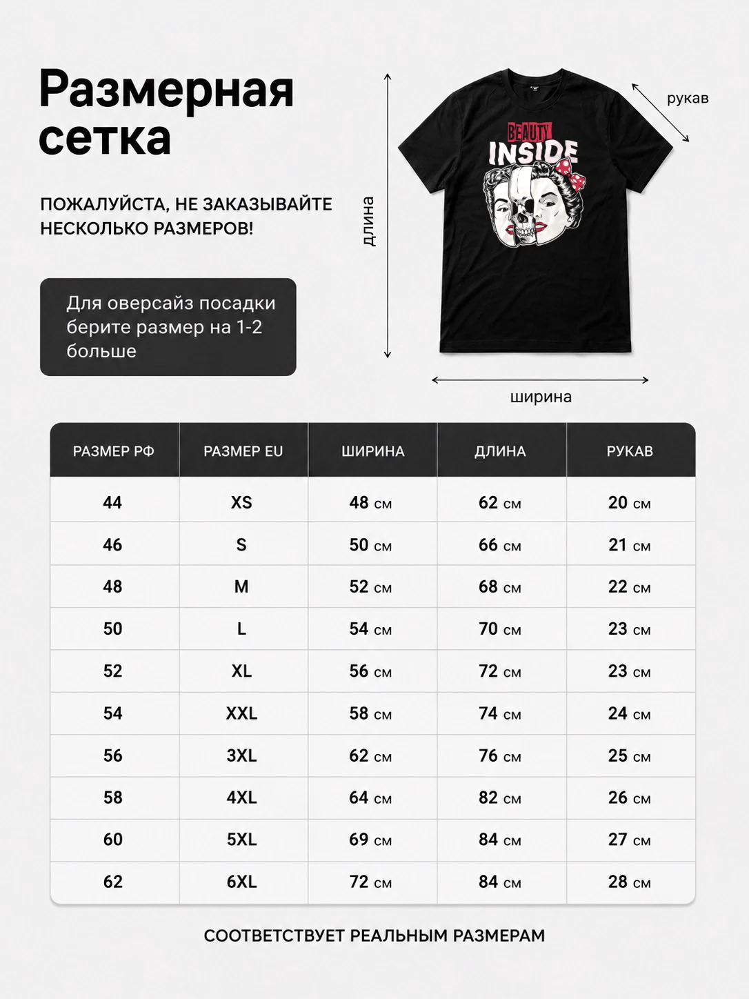 Детали: Футболка Красота внутри