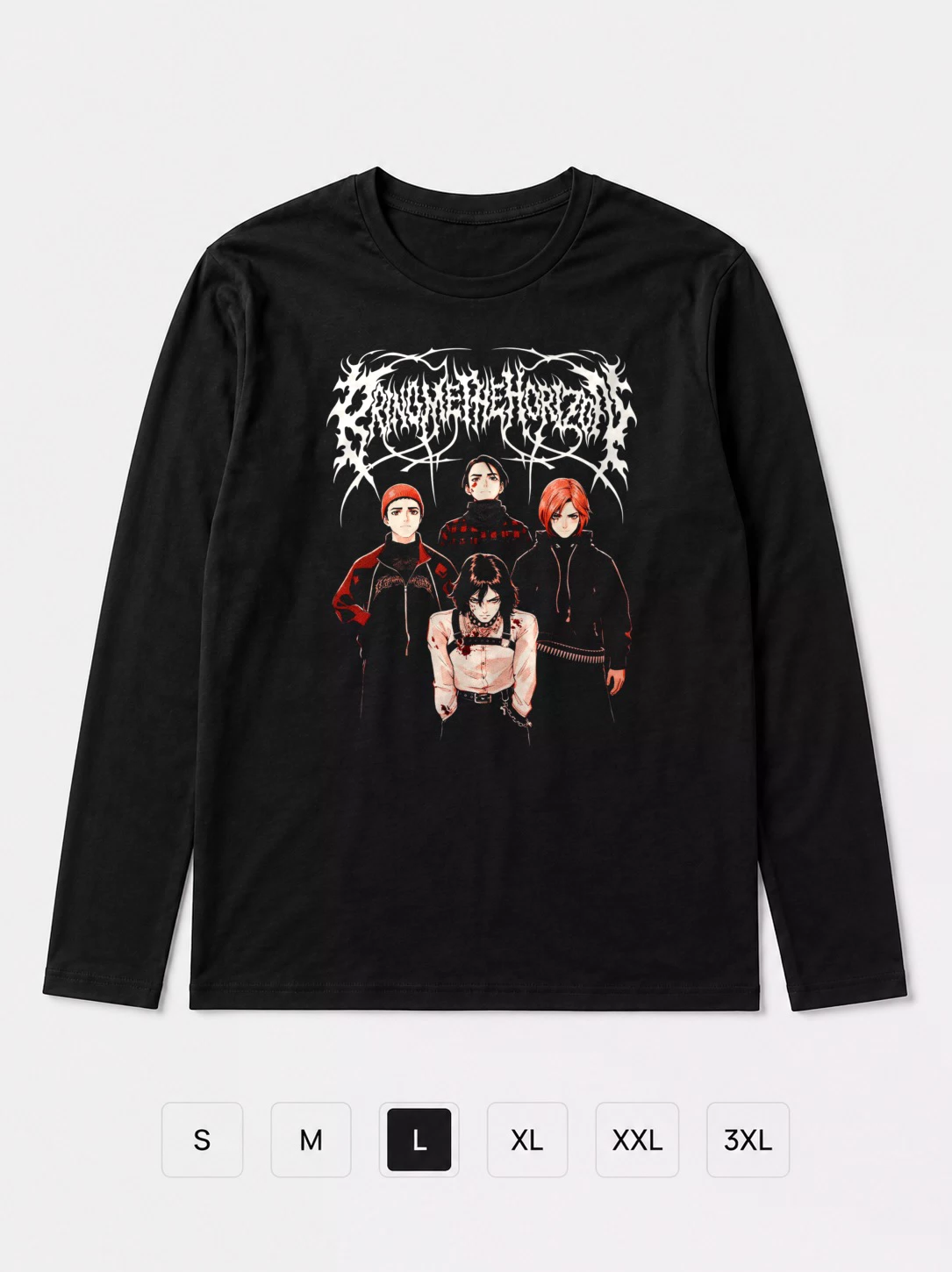 Лонгслив Bring Me The Horizon аниме