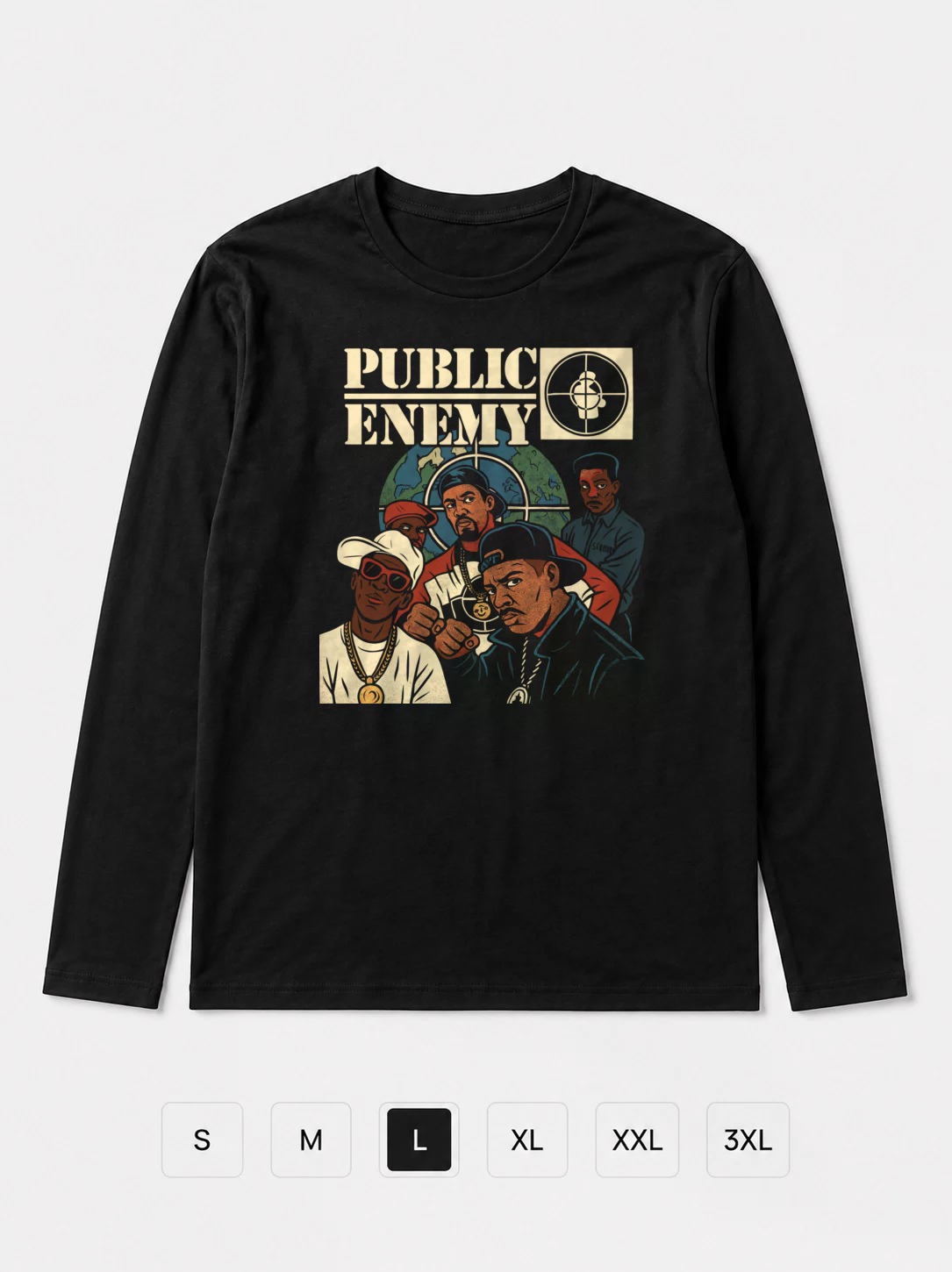 Лонгслив Public Enemy