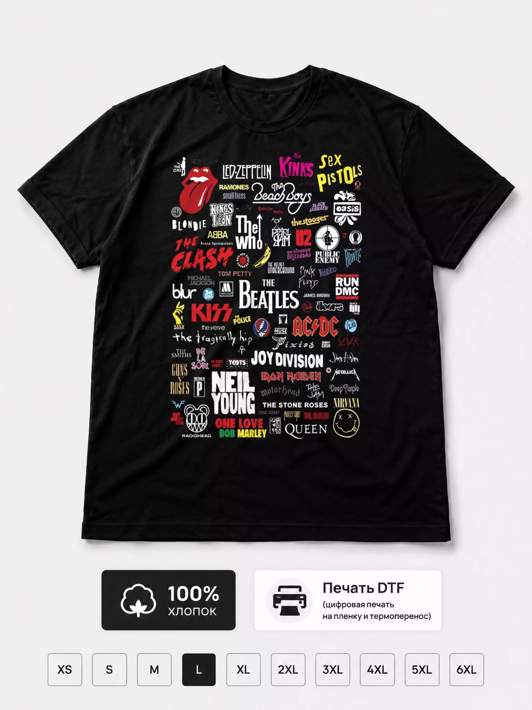 Футболка Rock группы