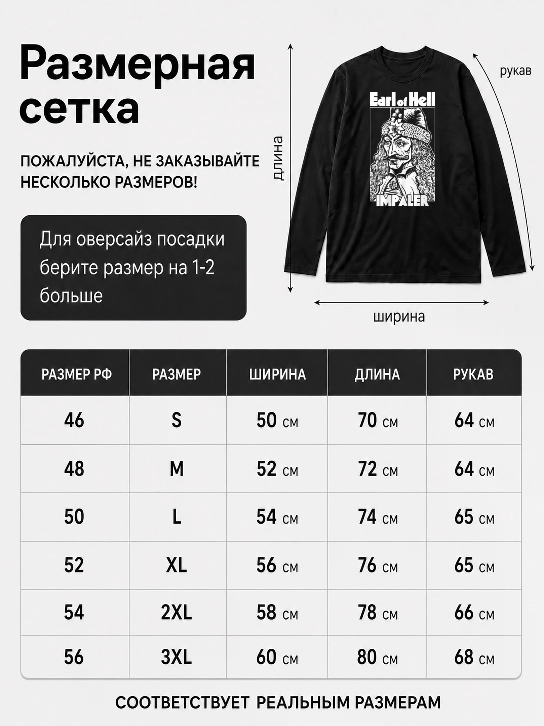 Детали: Лонгслив Earl of hell