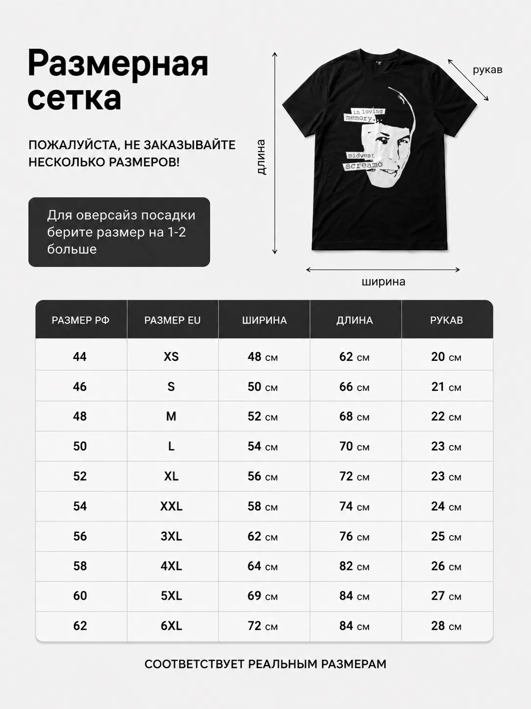 Детали: Футболка In loving memory