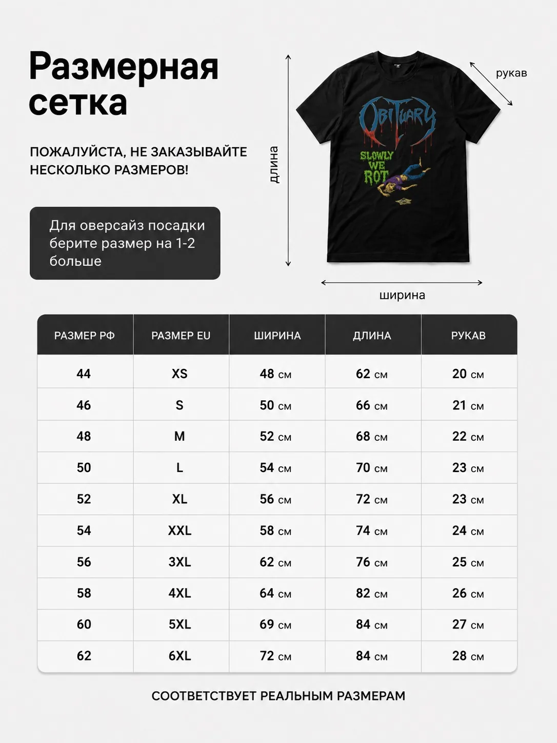 Детали: Футболка Obituary Slowly We Rot Fan Art