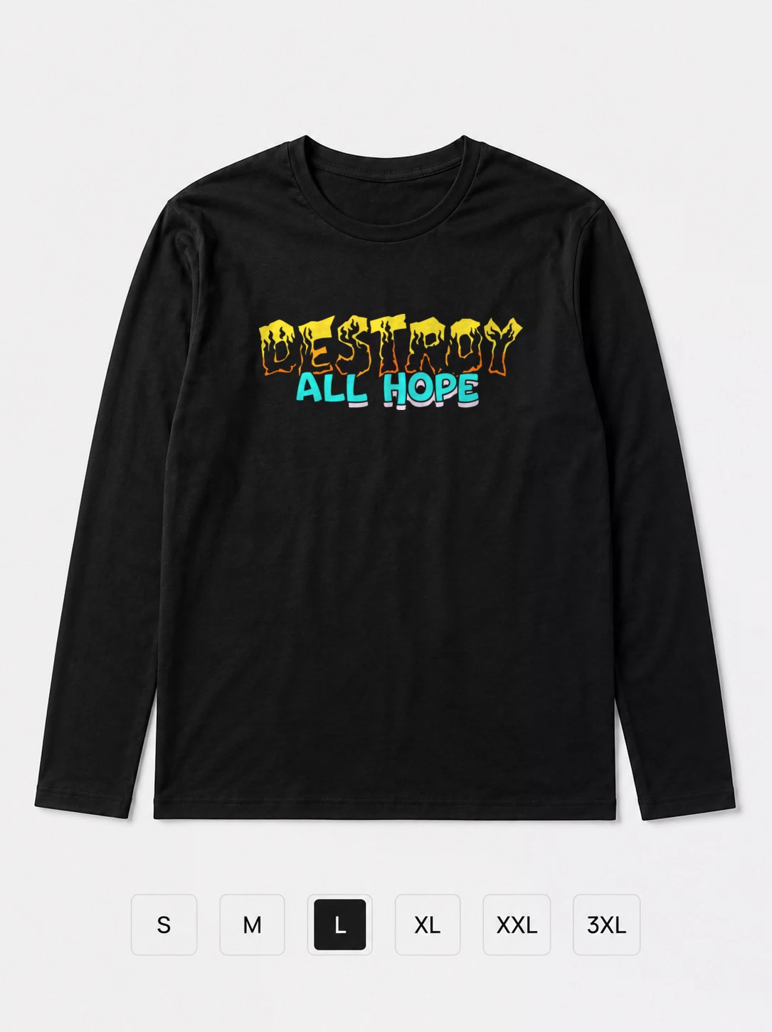 Лонгслив Destroy all hope