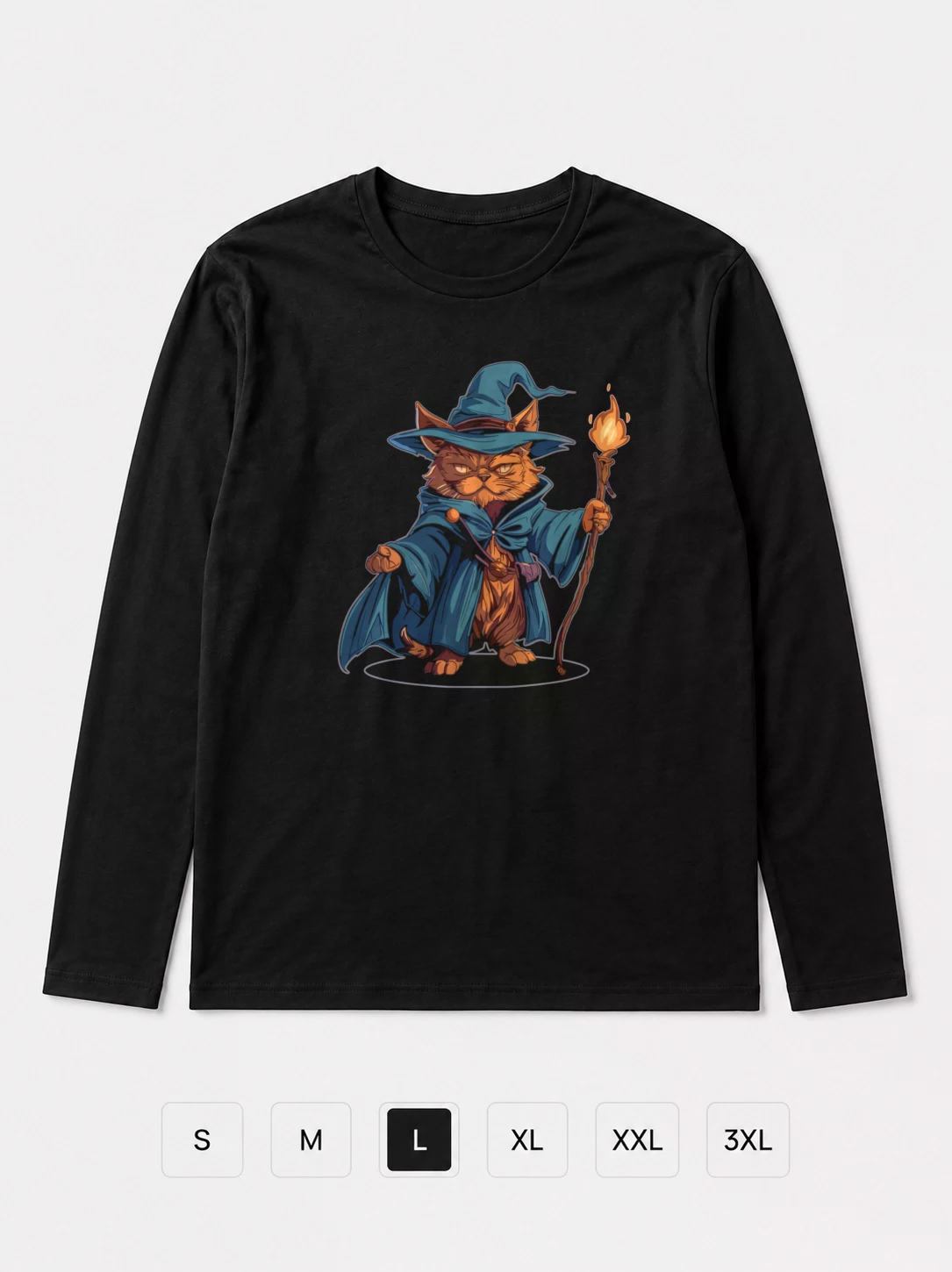 Лонгслив Wizard cat