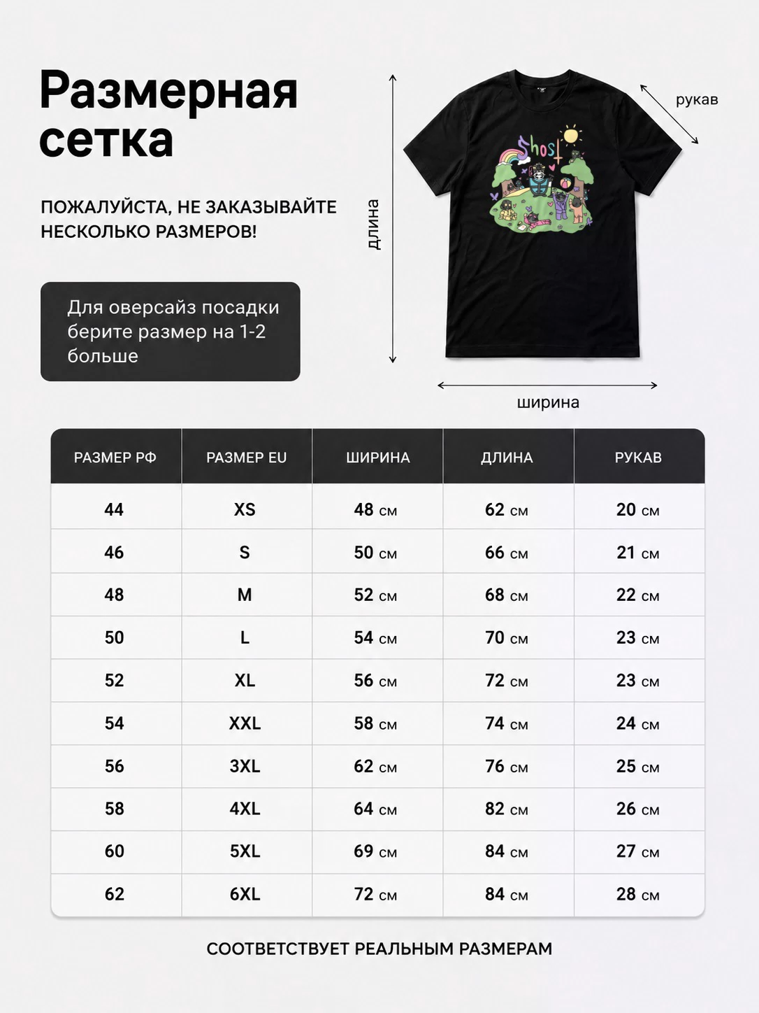 Детали: Футболка прикол Ghost