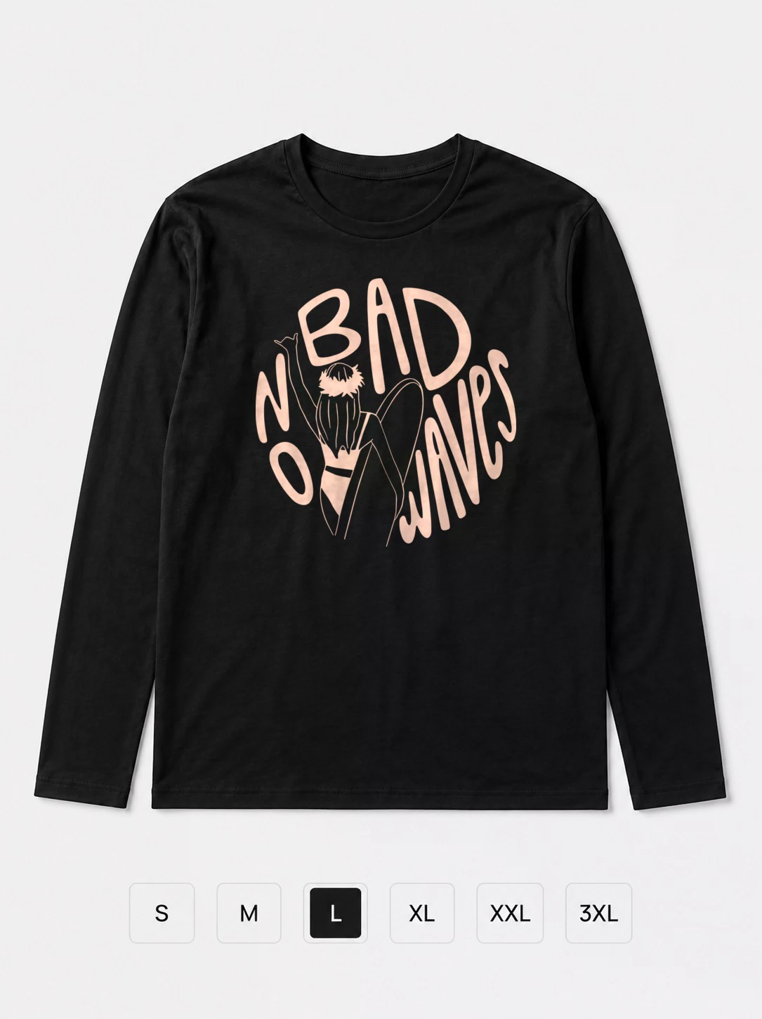 Лонгслив No bad waves