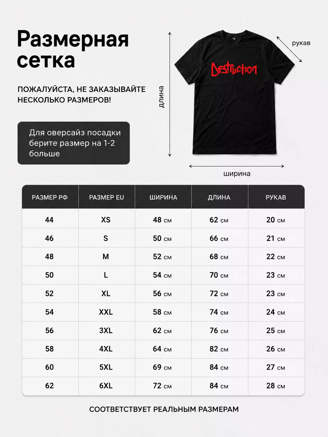 Детали: Футболка Destruction