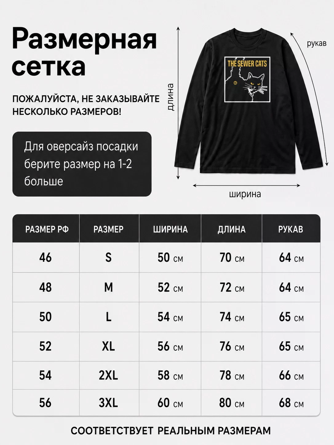Детали: Лонгслив The sewer cats