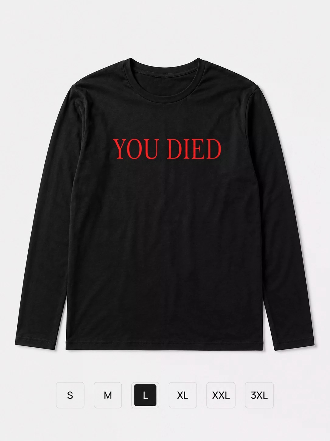 Лонгслив You died dark souls