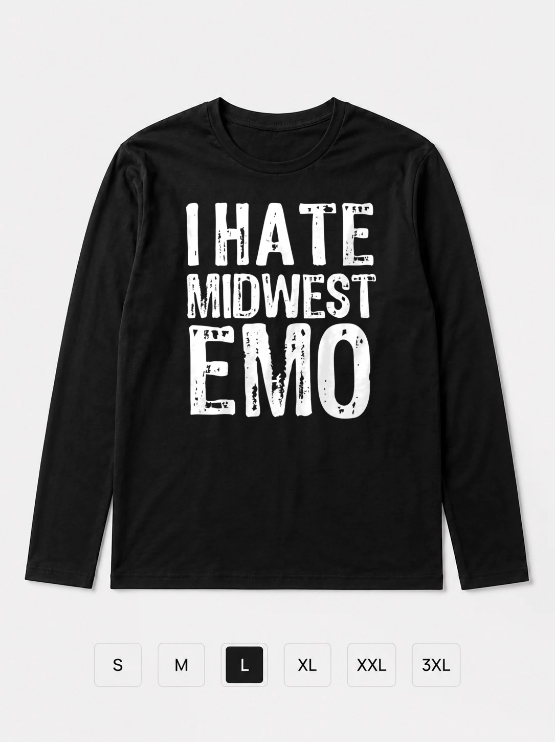 Лонгслив I hate midwest emo