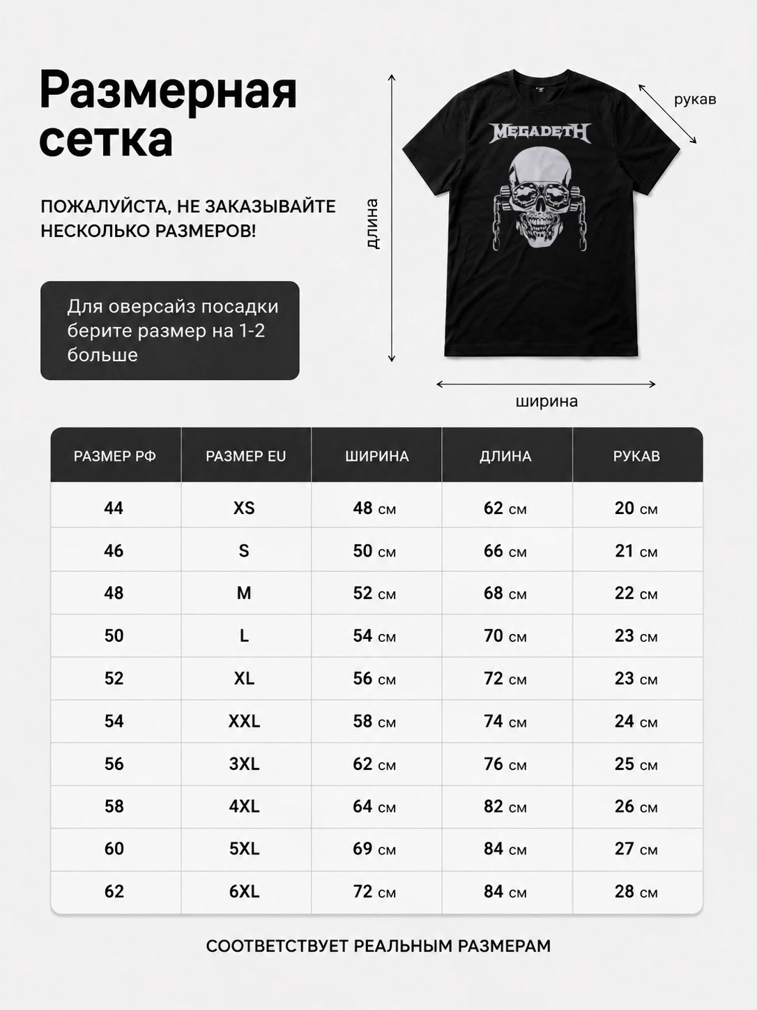 Детали: Футболка Megadeth