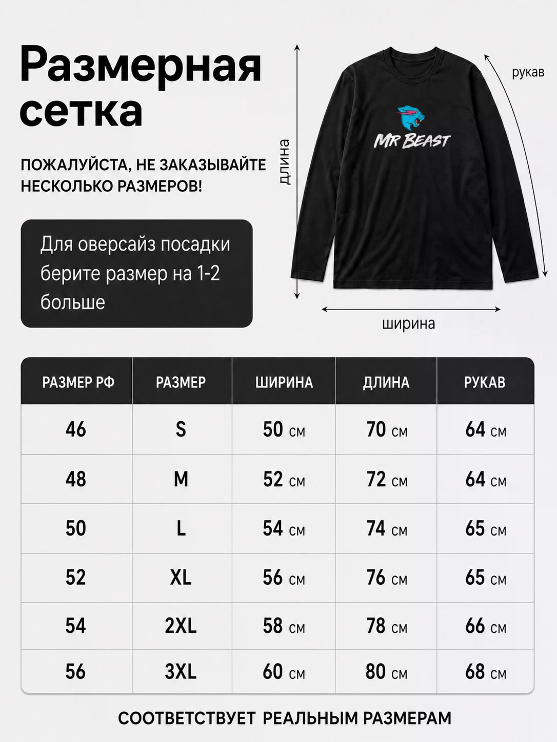 Лонгслив Мистер Бист