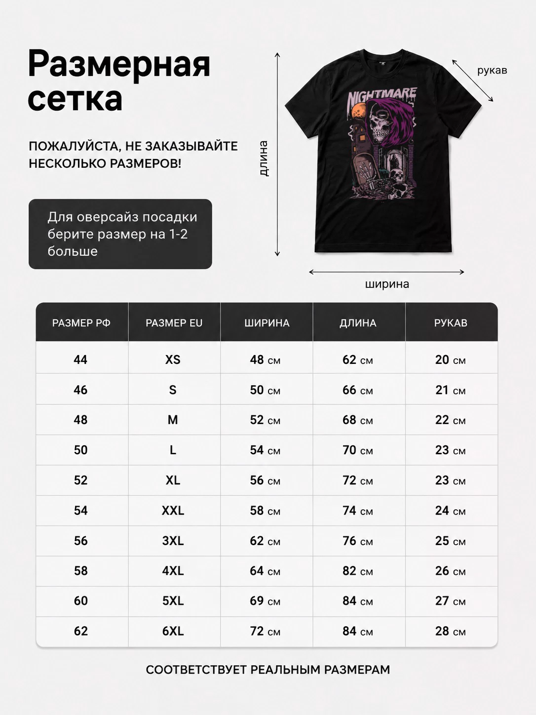 Детали: Футболка Кошмары