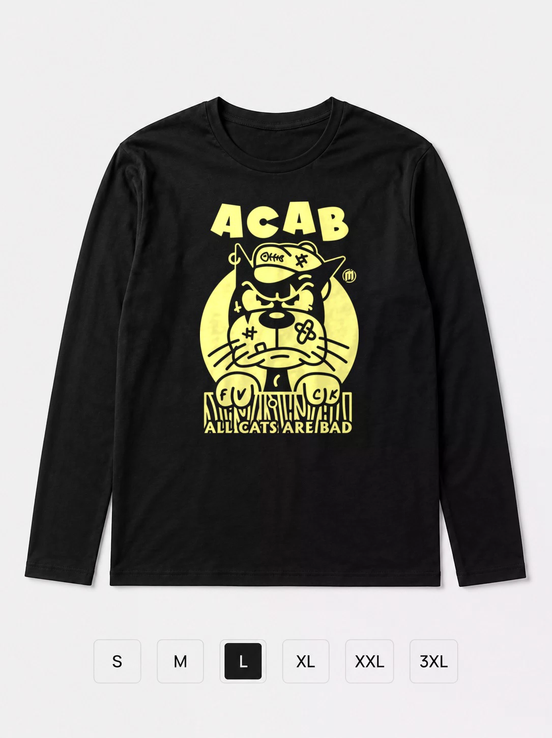 Лонгслив ACAB, Все коты плохие мальчики
