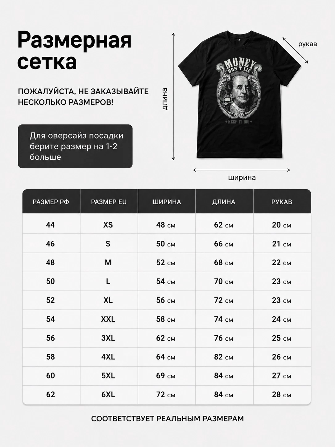 Детали: Футболка Money Don't Lie