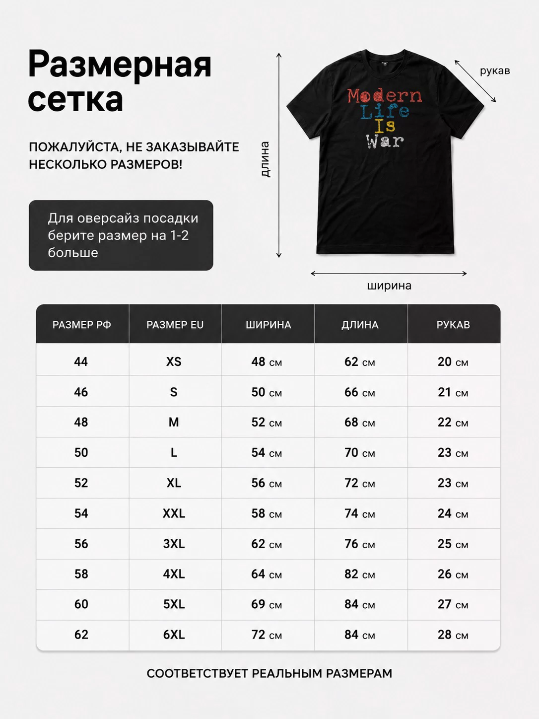 Детали: Футболка Modern life is war