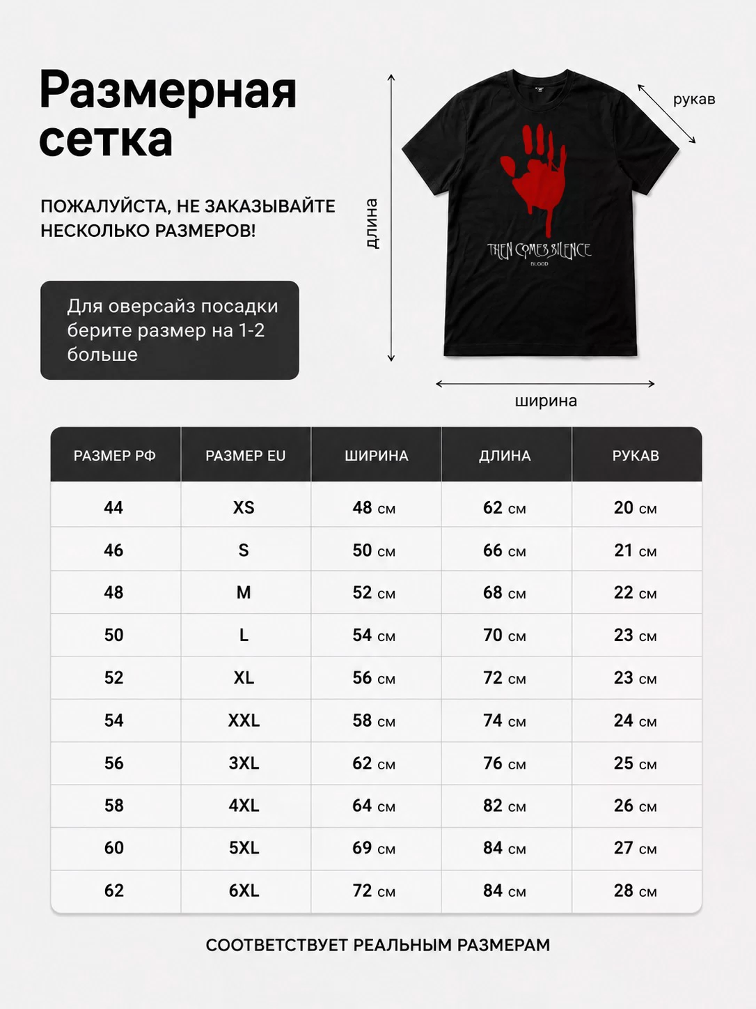 Детали: Футболка Then comes silence