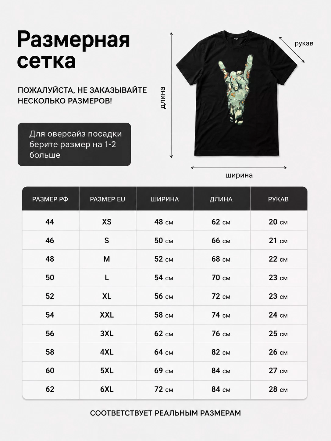 Детали: Футболка Zombie, рука