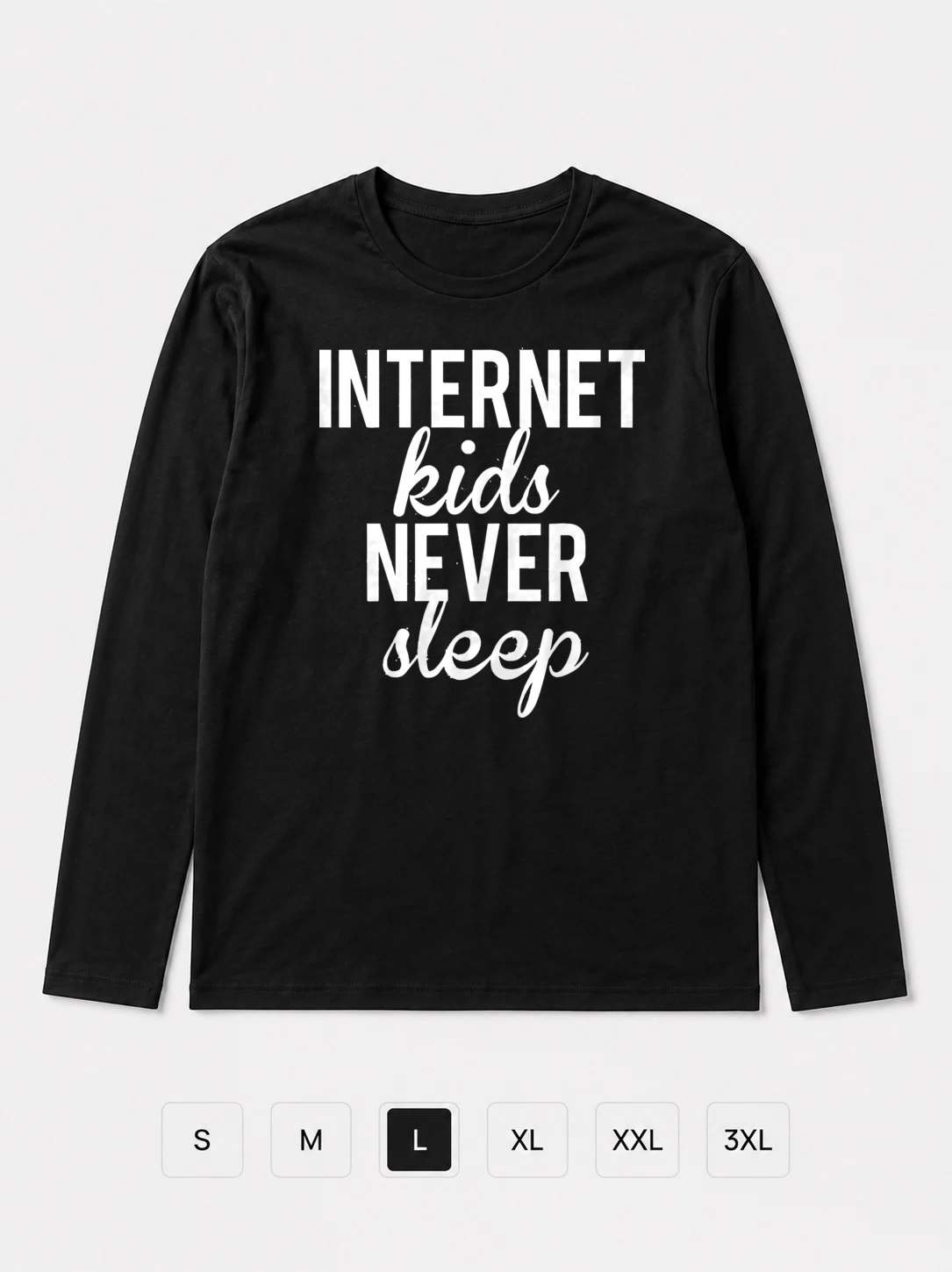 Лонгслив Internet Kids Never Sleep