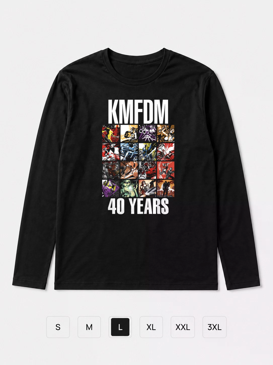 Лонгслив KMFDM 40 Years Drop