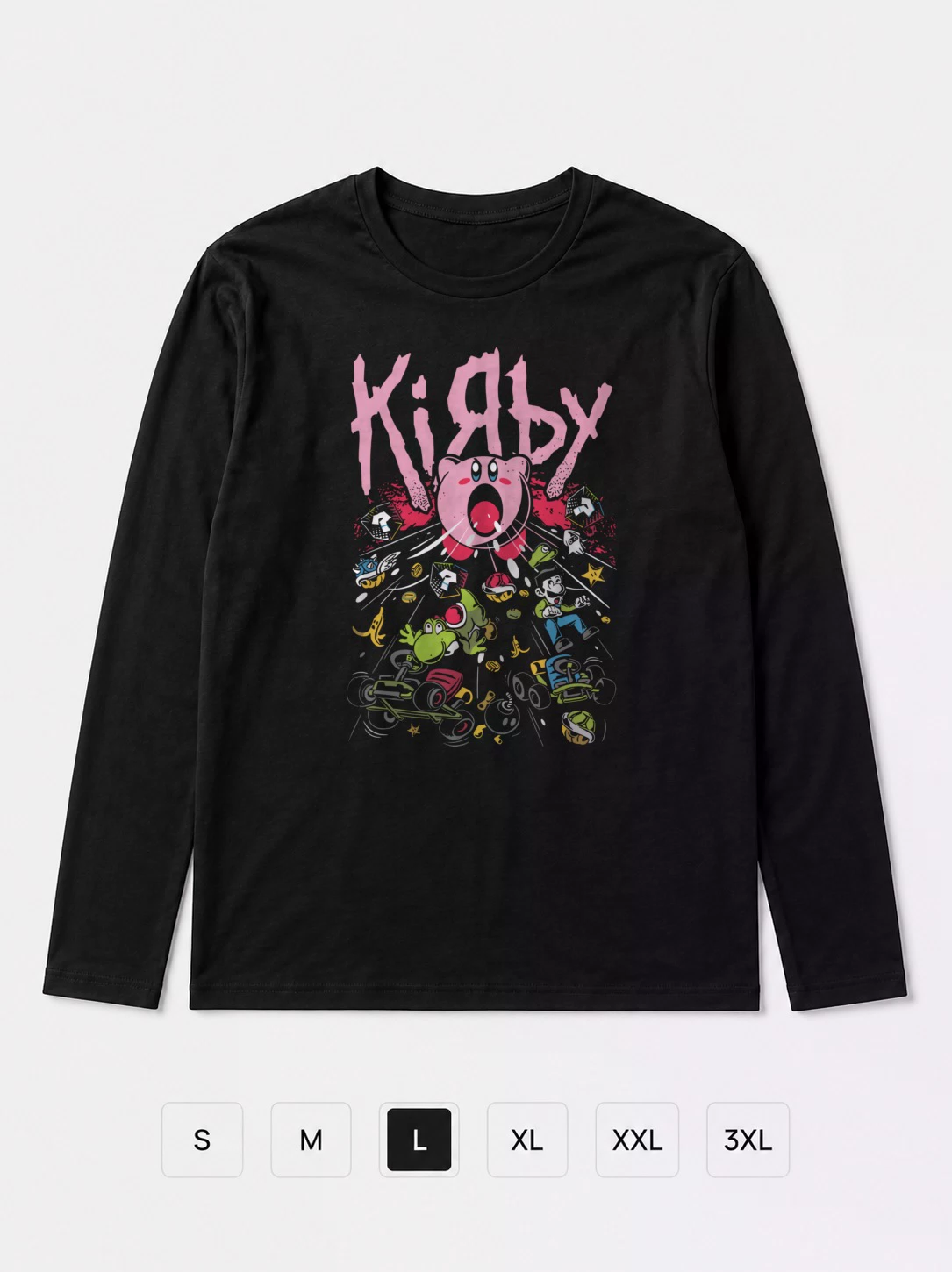 Лонгслив Kirby прикол Korn