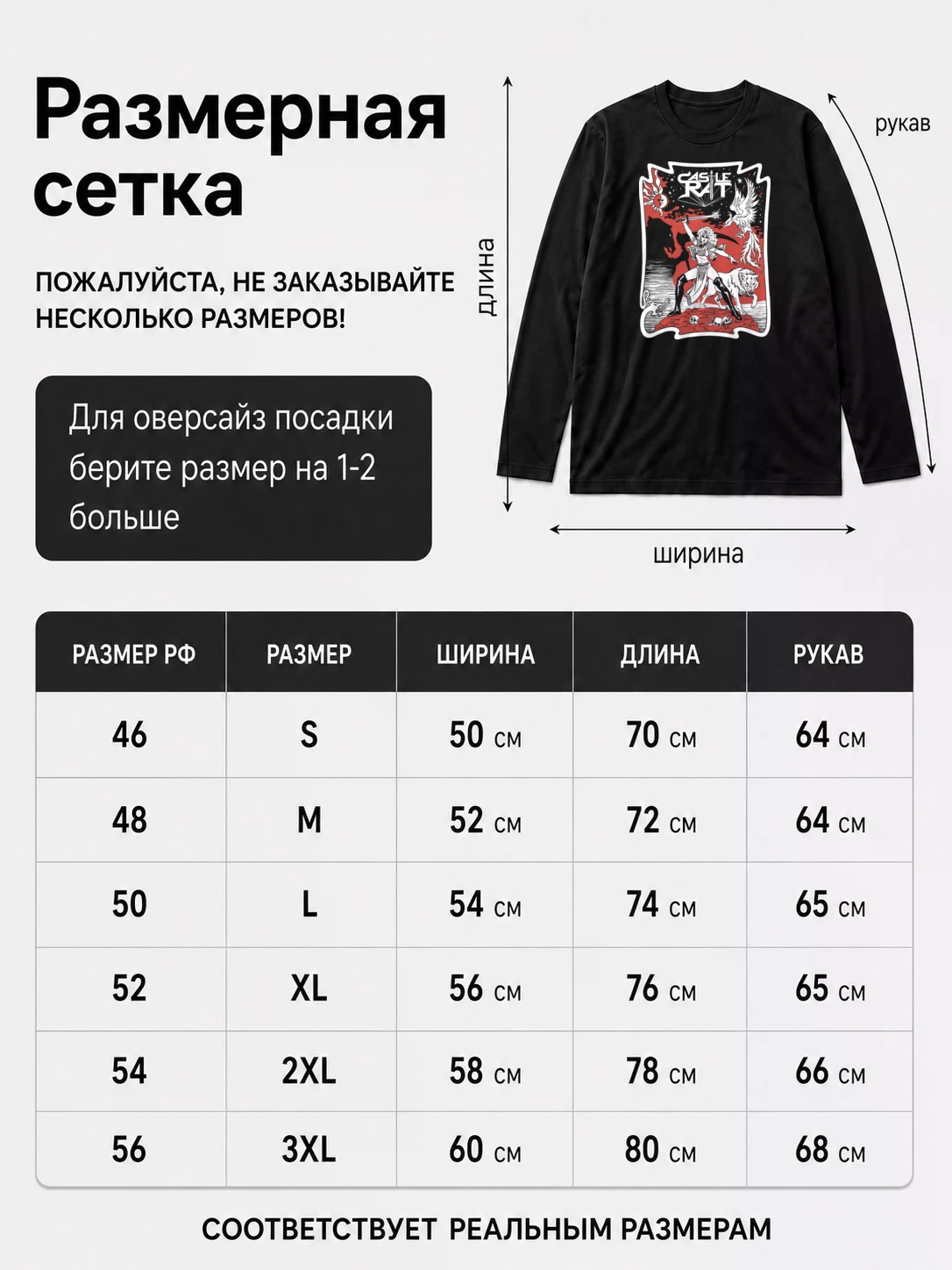 Детали: Лонгслив Castle Rat
