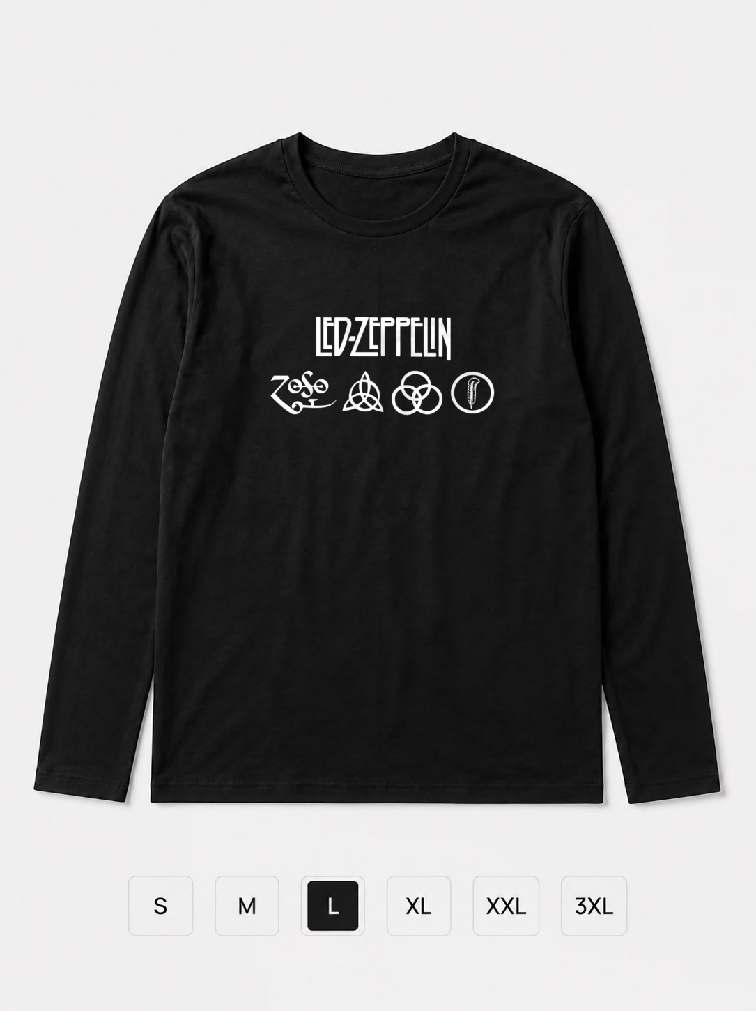 Лонгслив Zeppelin, logo, art, надпись