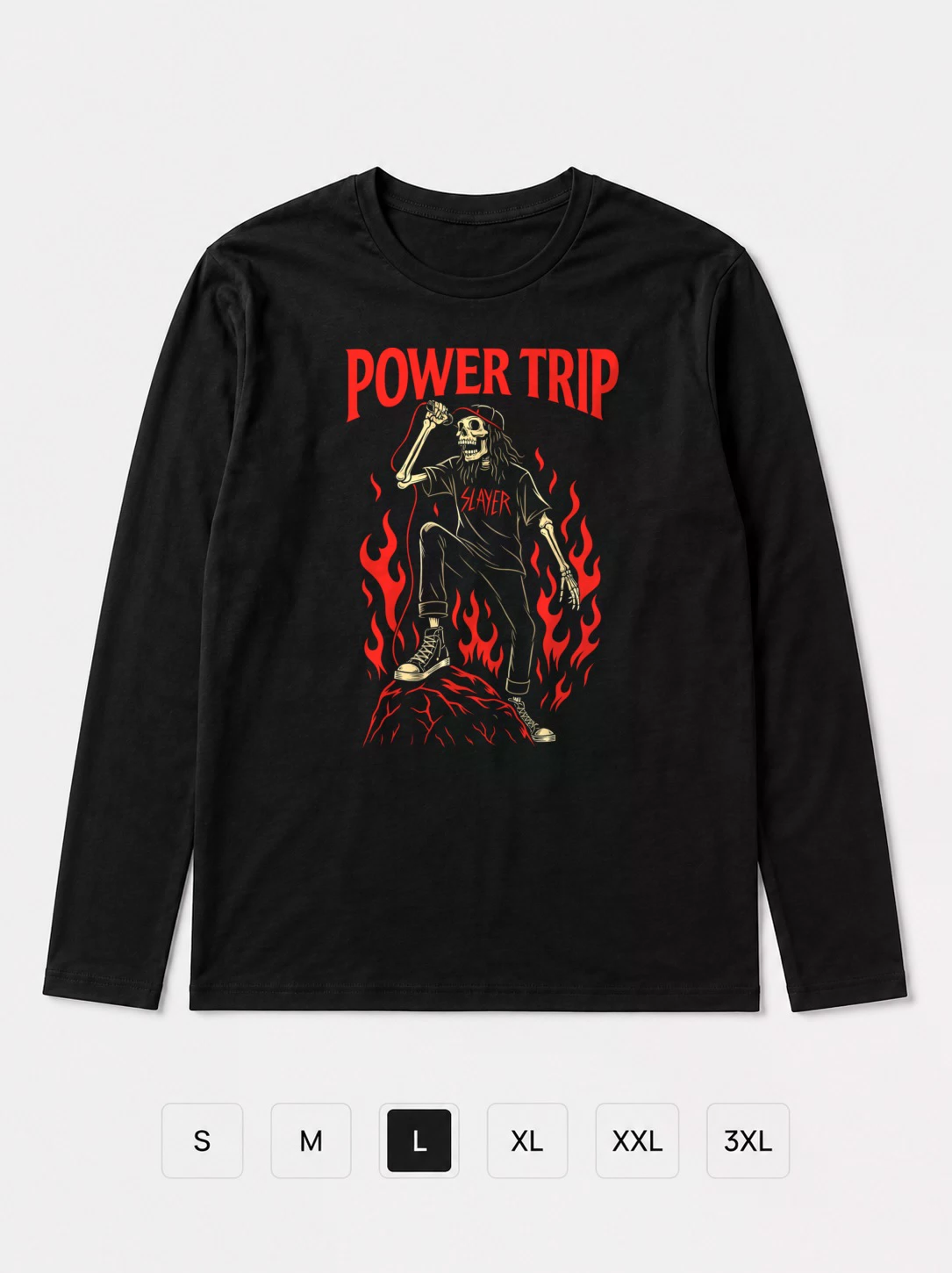 Лонгслив Power Trip метал Fan Art