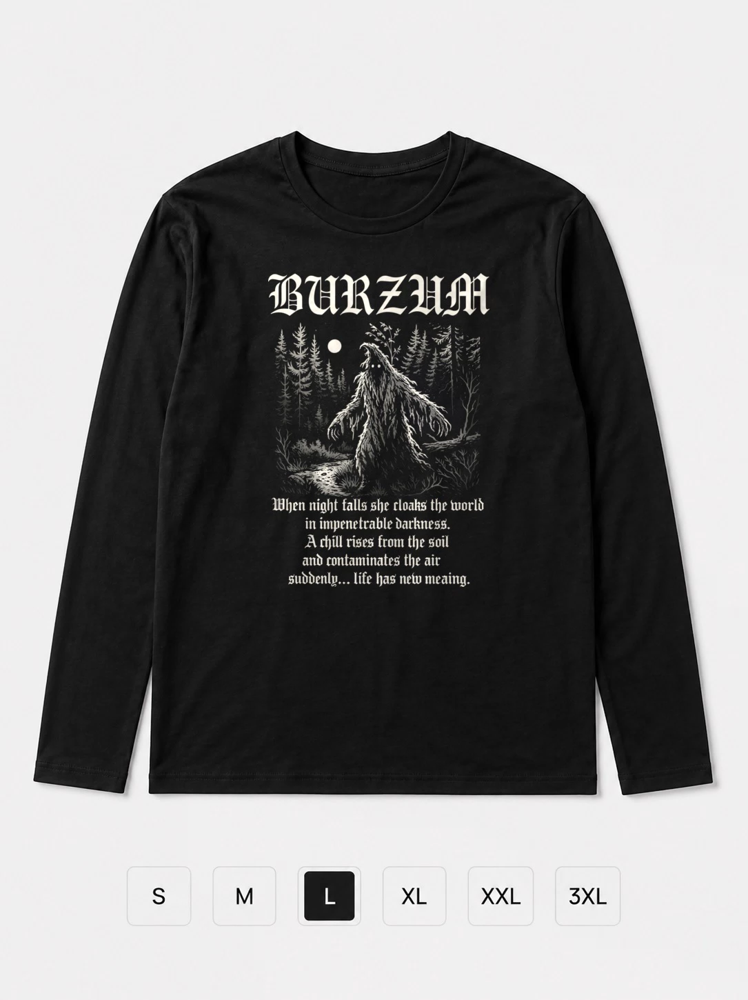 Лонгслив Burzum метал Fan Art