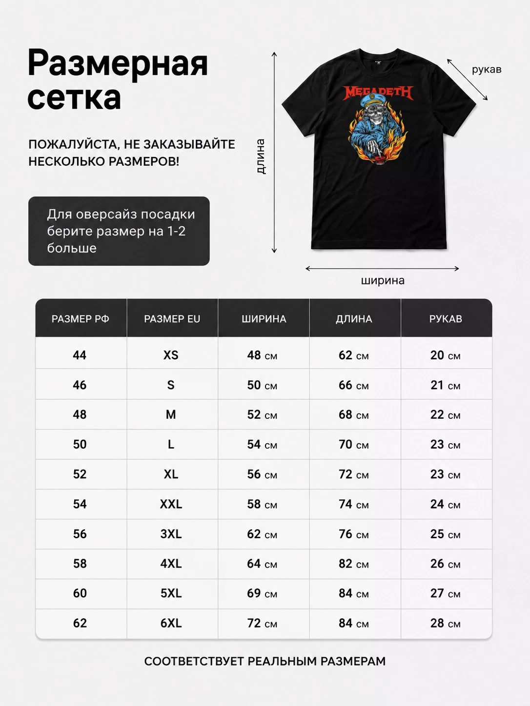 Детали: Футболка Megadeath