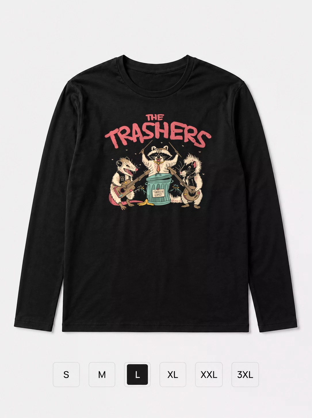 Лонгслив Trashers. еноты