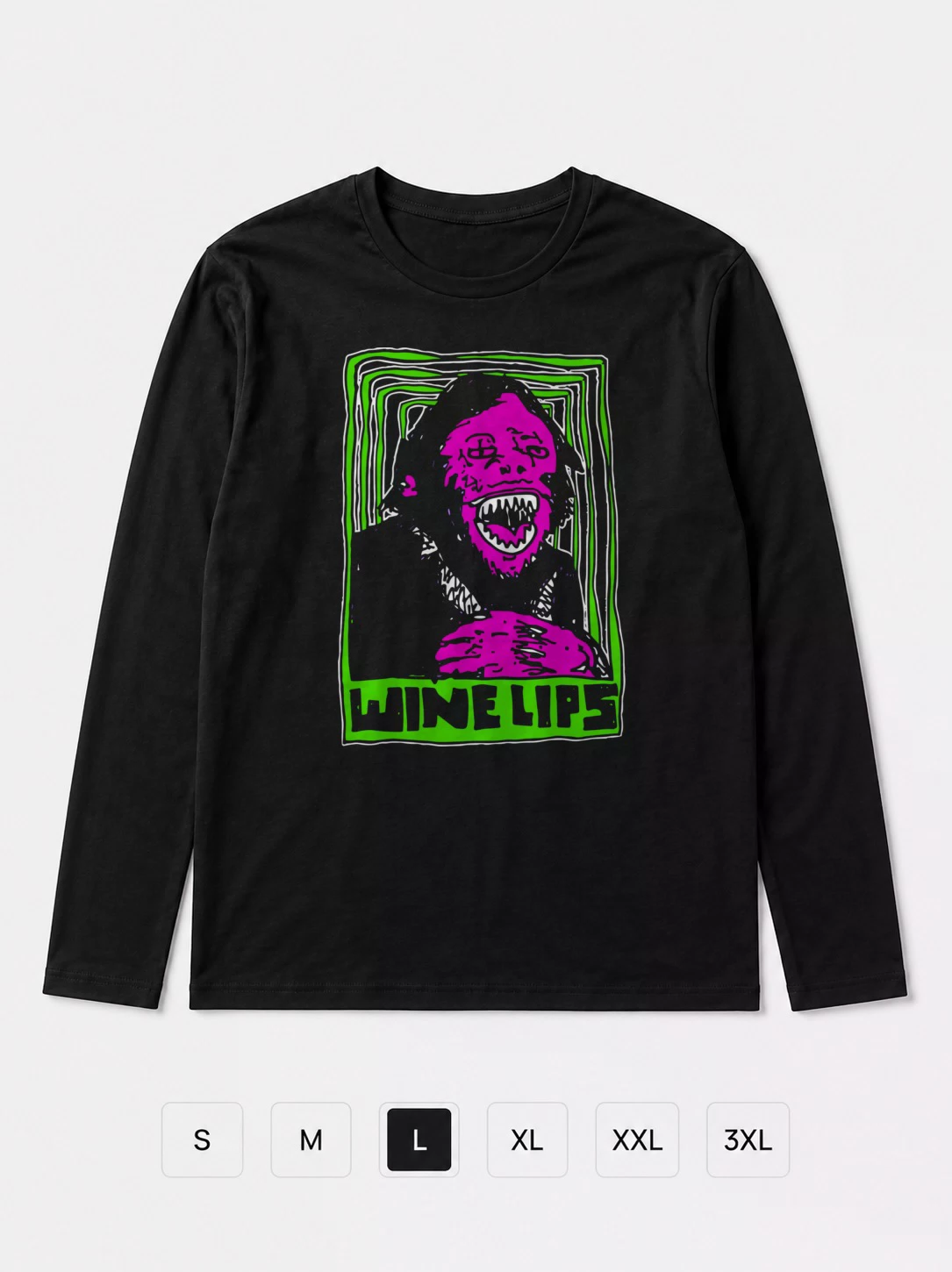 Лонгслив Psychedelic gorilla