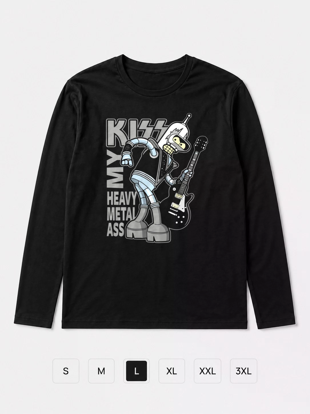 Лонгслив Бендер в стиле Kiss