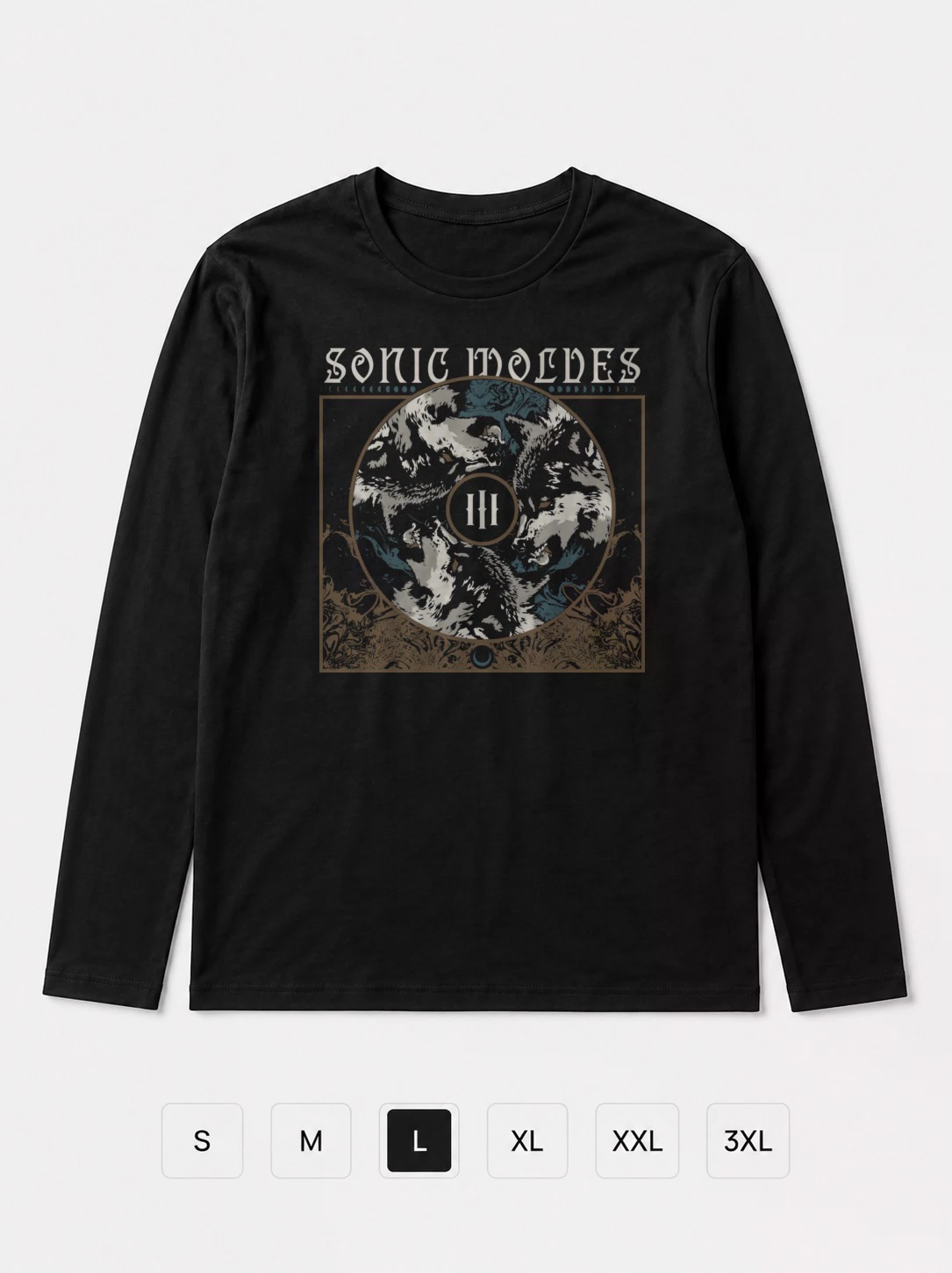 Лонгслив Sonic Wolves
