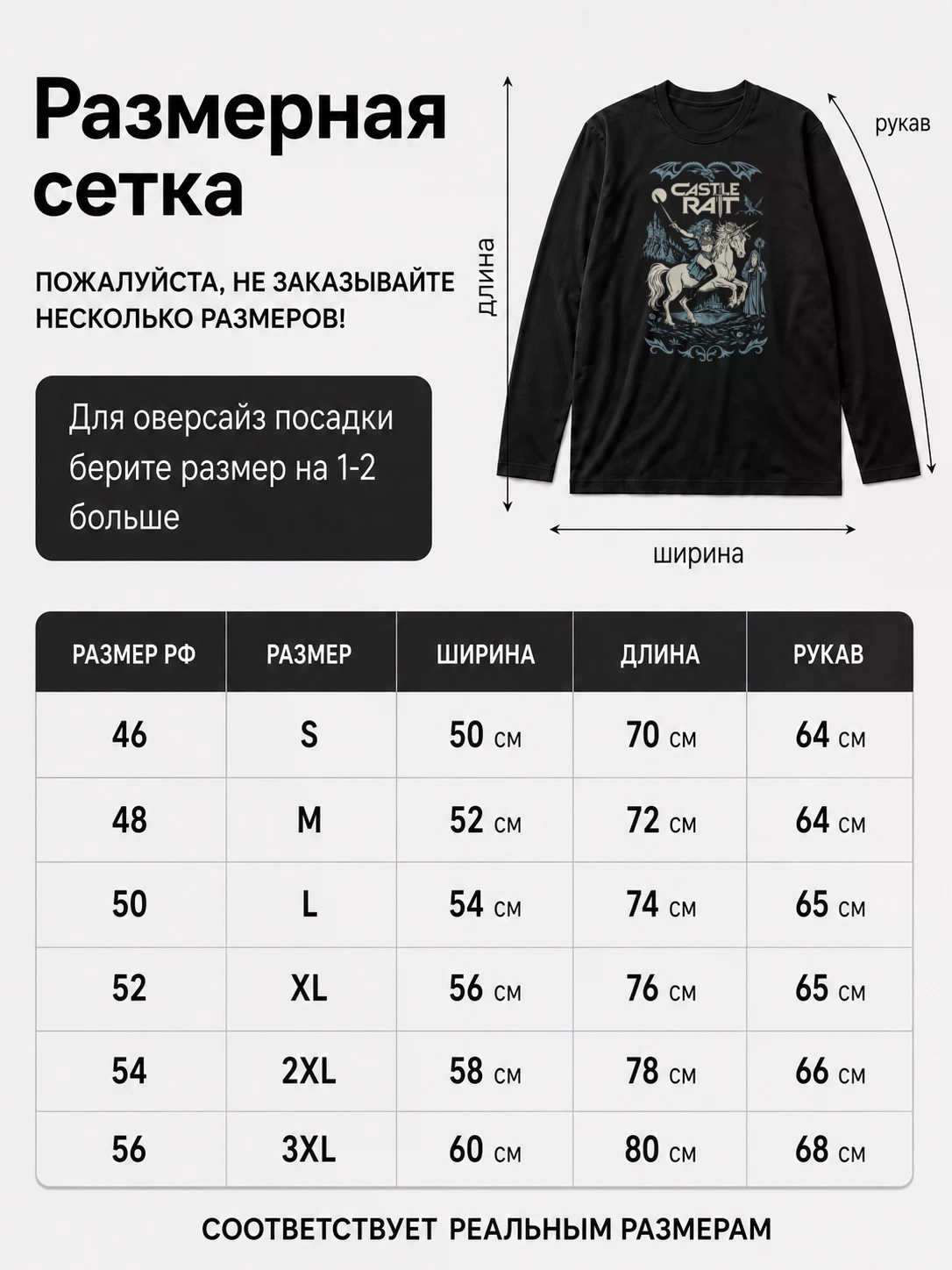 Детали: Лонгслив Castle Rat