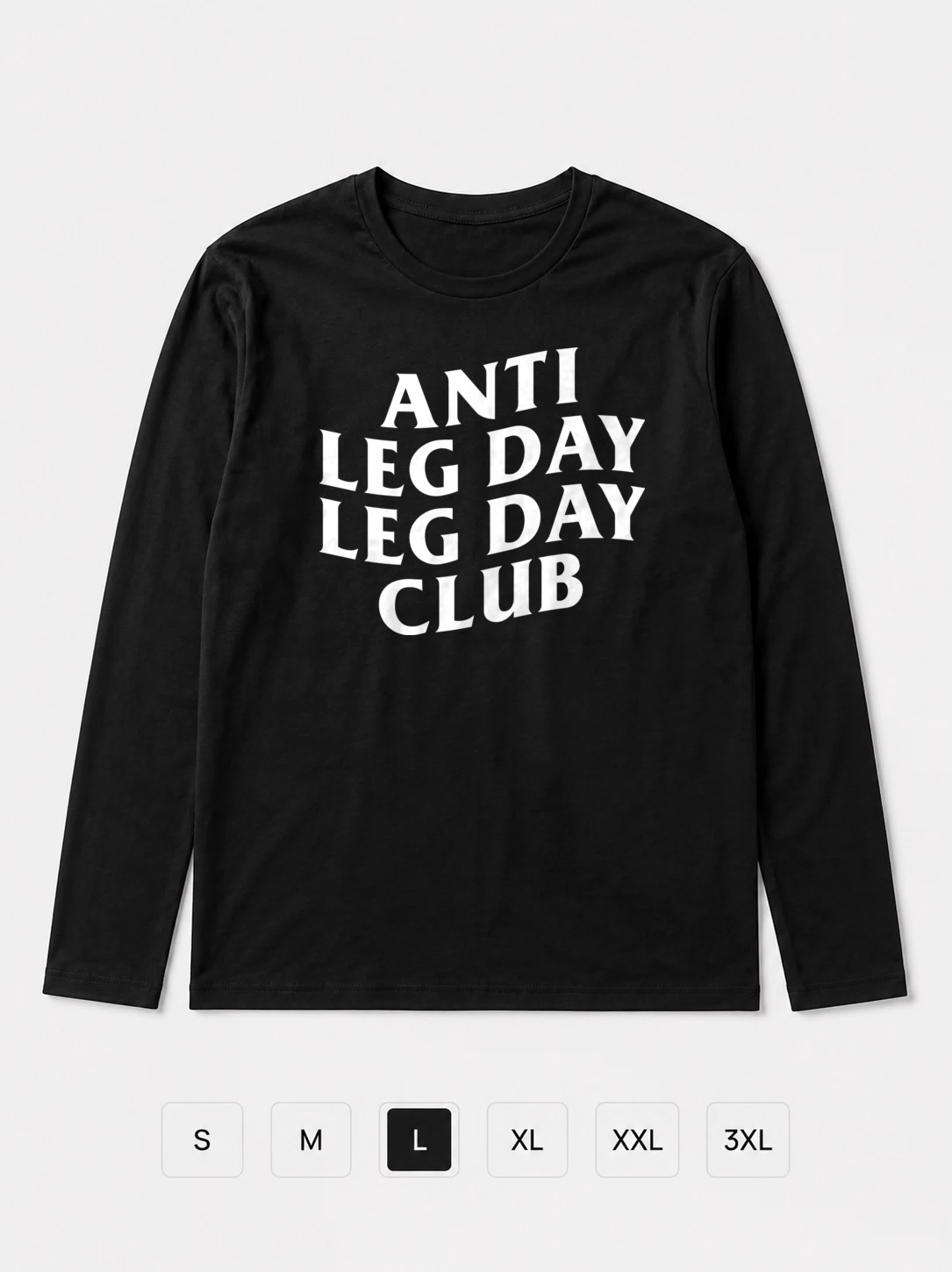 Лонгслив Anti leg day leg day club