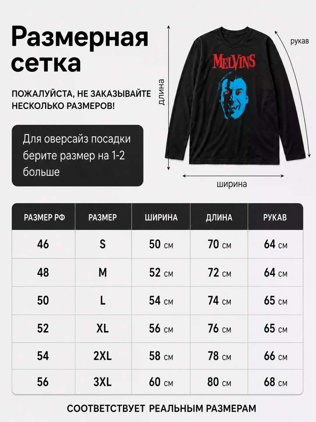 Детали: Лонгслив Melvins