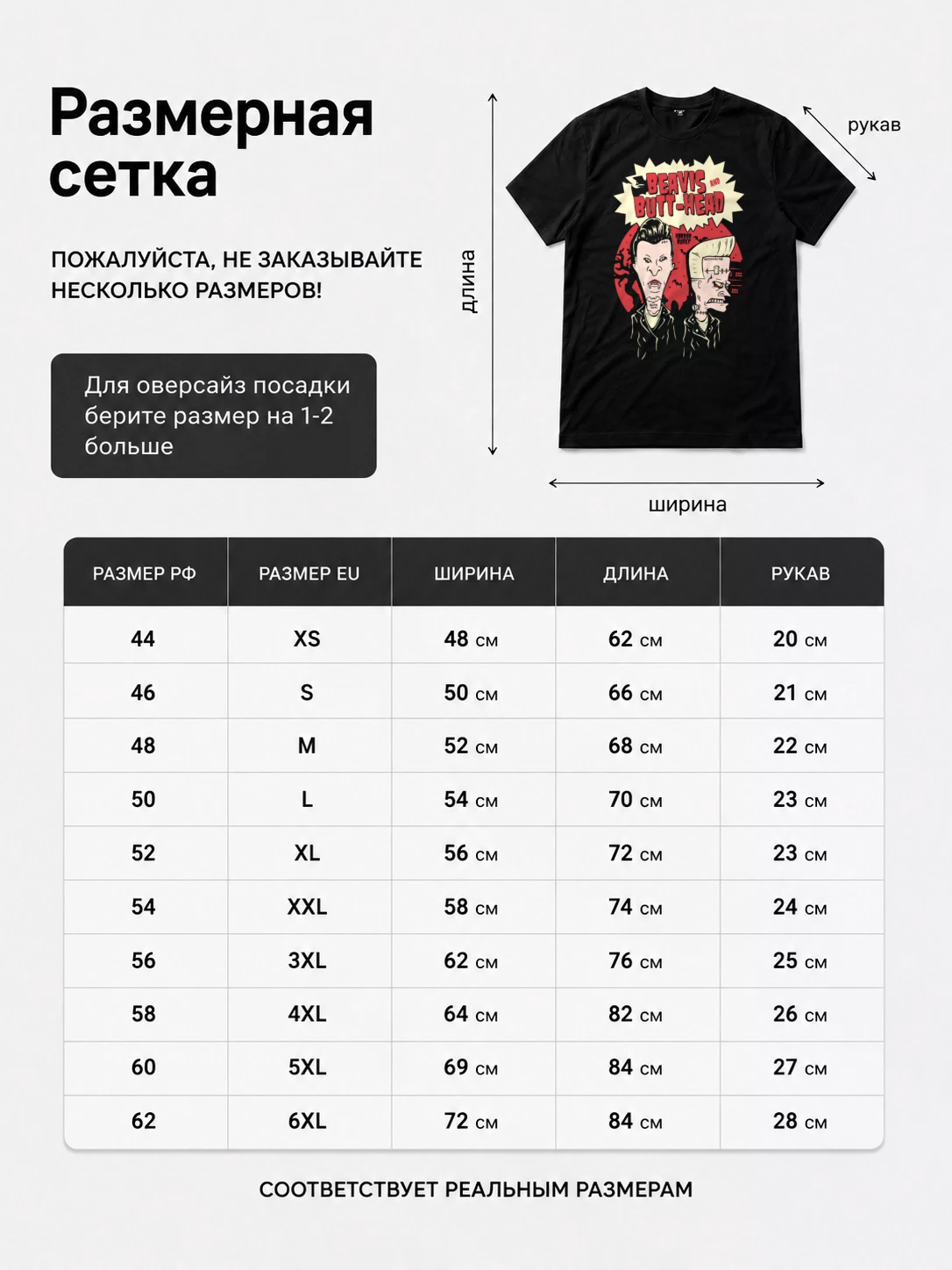 Детали: Футболка Бивис и Батхед