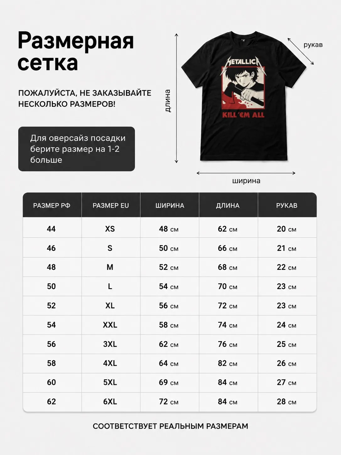 Детали: Футболка Metallica прикол